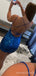 Royal Blue Sequins Spaghetti Straps Backless Short Homecoming Dresses, HM1011