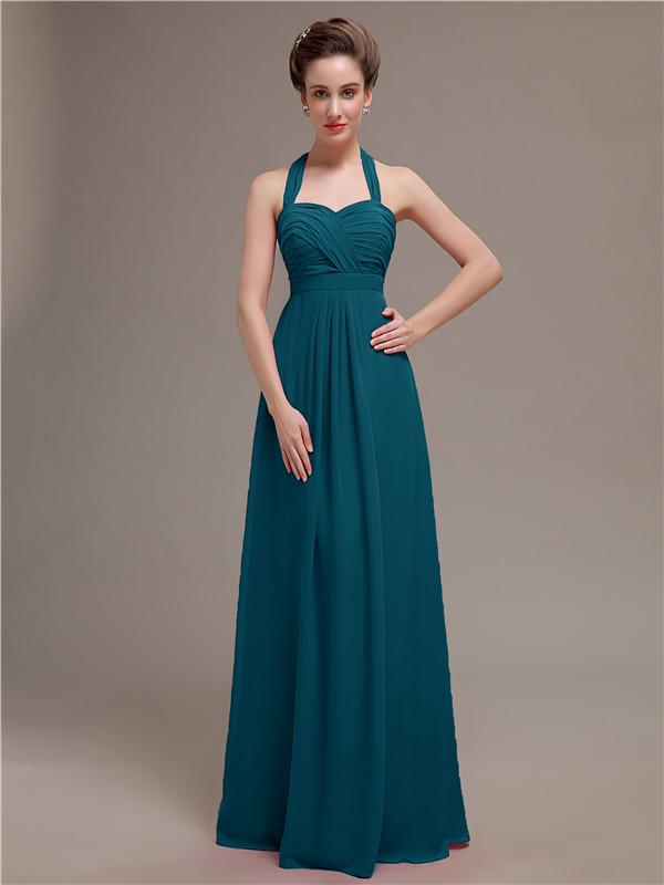 Halter Long Bridesmaid Dresses