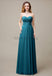 Cross-Pleated Chiffon Bridesmaid Dress with Sweetheart