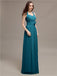 A-line Halter Appliques Chiffon Bridesmaid Dresses