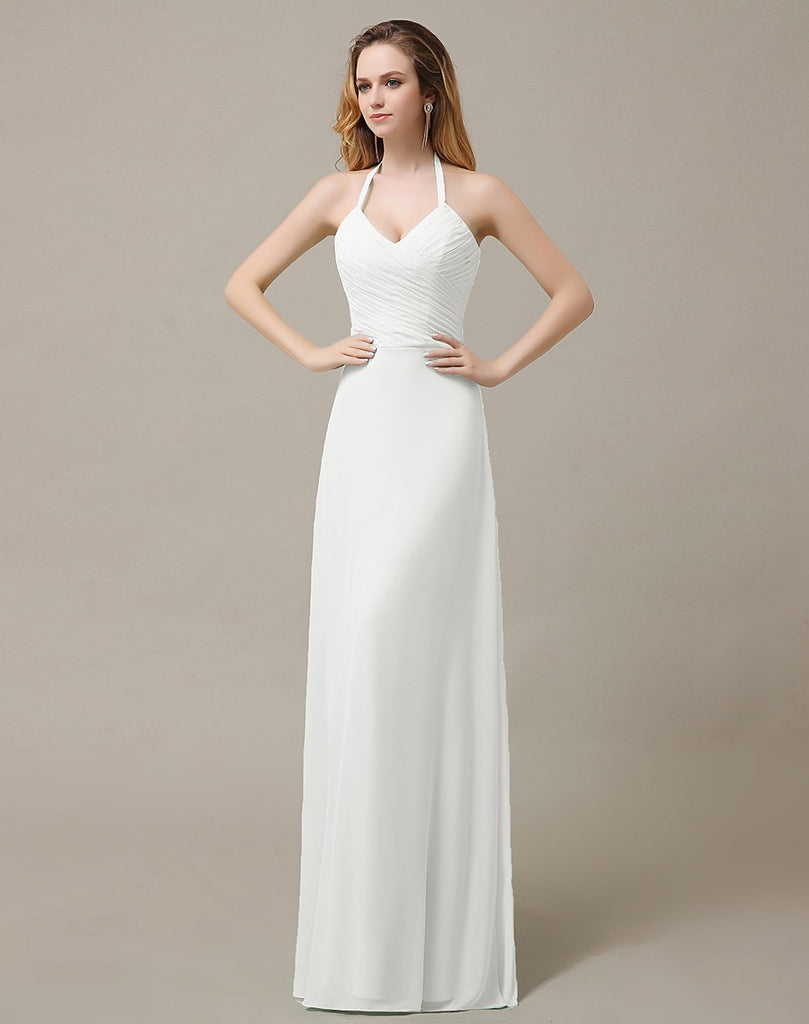 Halter A-Line Bridesmaid Dresses