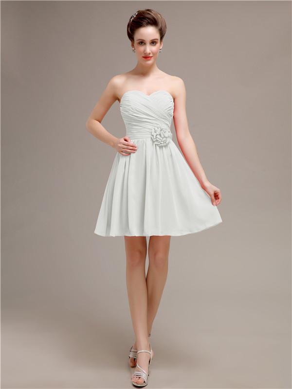 Sweetheart Short A-Line Bridesmaid Dresses