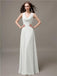 A-line Jewel Neck Floor-length Bridesmaid Dresses