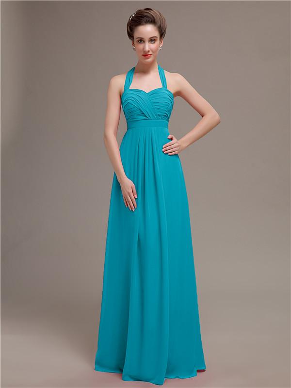 Halter Long Bridesmaid Dresses