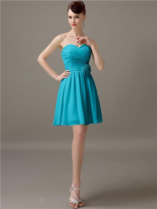 Sweetheart Short A-Line Bridesmaid Dresses