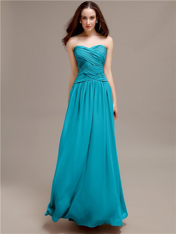 Sweetheart Long A-Line Bridesmaid Dresses