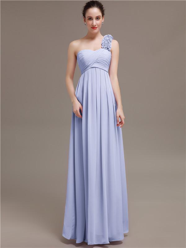 One Shoulder Chiffon Bridesmaid Dresses