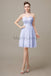 Sweetheart Neck Knee Length Chiffon Bridesmaid Dresses