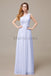 One Shoulder Pleats Floor Length Bridesmaid Dresses