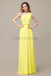 One Shoulder Chiffon Floor Length Bridesmaid Dresses