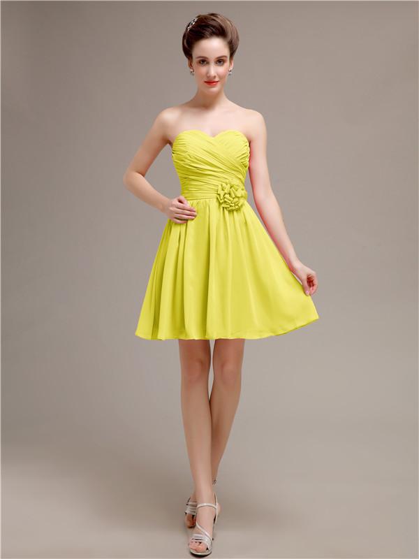 Sweetheart Short A-Line Bridesmaid Dresses