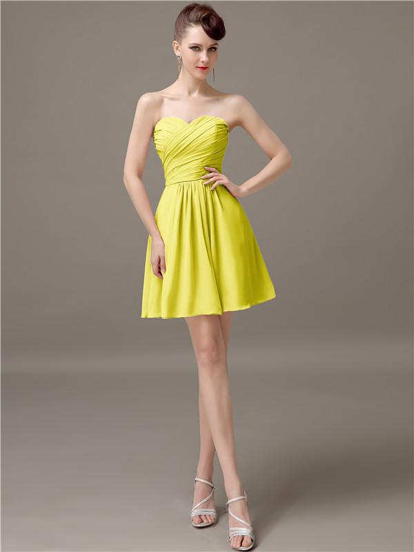 Sweetheart Short A-Line Bridesmaid Dresses