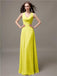 A-line Jewel Neck Floor-length Bridesmaid Dresses