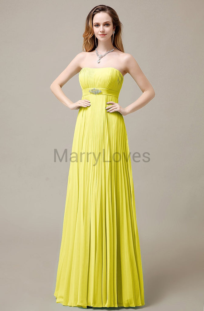 Strapless A-Line Bridesmaid Dresses