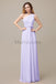 One Shoulder Chiffon Floor Length Bridesmaid Dresses