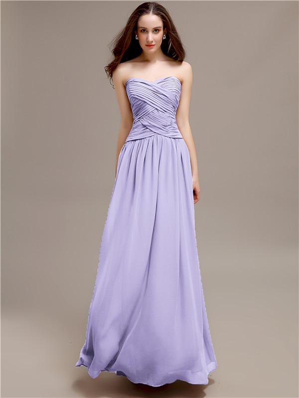 Sweetheart Long A-Line Bridesmaid Dresses