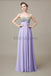 Sweetheart Top Sequin Long Chiffon Bridesmaid Dresses