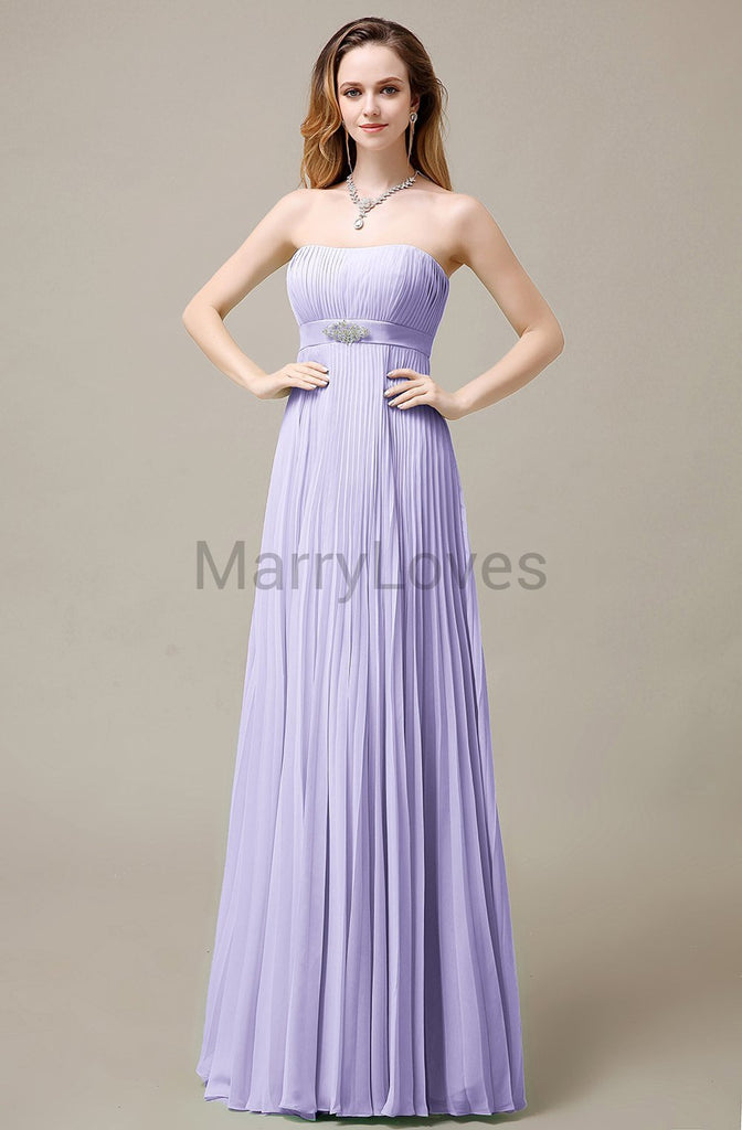 Strapless A-Line Bridesmaid Dresses