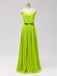 Spaghetti Strap Chiffon Floor Length Bridesmaid Dresses