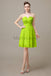 Sweetheart Neck Knee Length Chiffon Bridesmaid Dresses