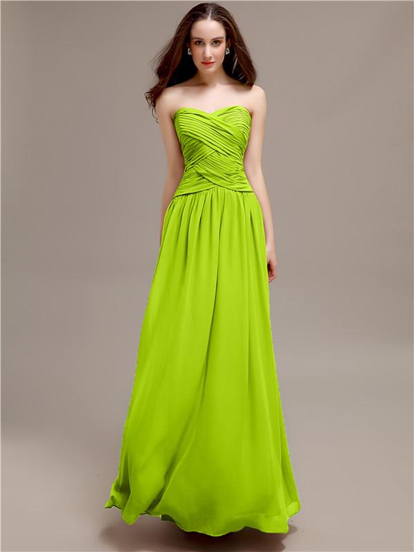 Sweetheart Long A-Line Bridesmaid Dresses