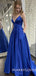 Sexy Backless V Neck Long Evening Prom Dresses,MR7028