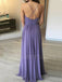 Simple Backless Chiffon Cheap Long Evening Prom Dresses, MR7031