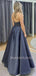 Sexy Halter Rhinestone Beaded Long Evening Prom Dresses, Cheap Sweet Prom Dresses, MR7124