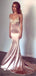Spaghetti Straps V Neck Mermaid Backless Long Evening Prom Dresses, Cheap Custom Prom Dresses, MR7194