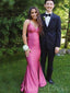 Mermaid Spaghetti Straps Long Backless Evening Prom Dresses, MR7653