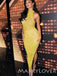 Yellow Sequin Mermaid Long Evening Prom Dresses, Cheap Custom Prom Dresses, MR7963