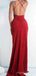 Navy Blue Mermaid Sparkly Long Evening Prom Dresses, Spaghetti Straps Custom Prom Dresses, MR8304