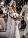 Off Shoulder Lace Long Wedding Dresses, Custom Sweet heart Wedding Dress, MR8510