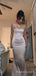 Simple Spaghetti Straps Satin Long Evening Prom Dresses, Custom Mermaid Prom Dress, MR8544
