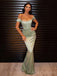 Simple Off Shoulder Bateau Satin Long Evening Prom Dresses, Custom Mermaid Prom Dress, MR8587