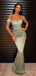 Simple Off Shoulder Bateau Satin Long Evening Prom Dresses, Custom Mermaid Prom Dress, MR8587