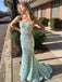 Elegant Mermaid Sequins Spaghetti Straps Long Evening Prom Dresses, Custom Prom Dress, MR8702