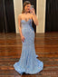 Elegant Sweetheart Mermaid Strapless Long Evening Prom Dresses, Custom prom Dress, MR8743