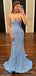 Elegant Sweetheart Mermaid Strapless Long Evening Prom Dresses, Custom prom Dress, MR8743