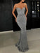 Simple Sweet Heart Mermaid Spaghetti Straps Long Evening Prom Dresses, Custom Prom Dress, MR8771