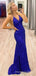 Simple Sequins Sparkly Long Spaghetti Straps Evening Prom Dresses, Custom V-neck Prom Dress, MR8804