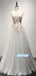 Elegant A-line Sleeveless Sweetheart With Applique Long Prom Dresses, OL030