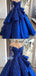 Elegant Ball Gown Sweetheart Long Sleeves With Beads Long Prom Dresses, OL051