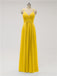 Spaghetti Strap Chiffon Floor Length Bridesmaid Dresses