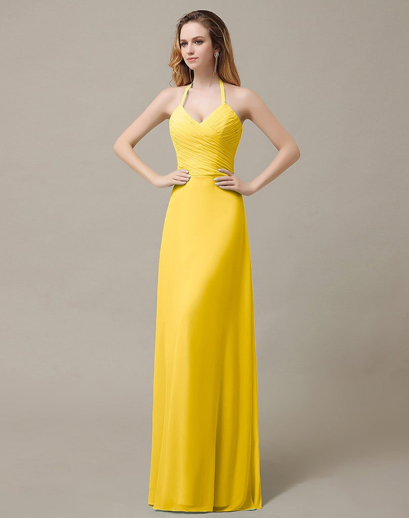 Halter A-Line Bridesmaid Dresses