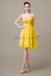 Sweetheart Neck Knee Length Chiffon Bridesmaid Dresses