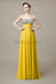 Sweetheart Top Sequin Long Chiffon Bridesmaid Dresses