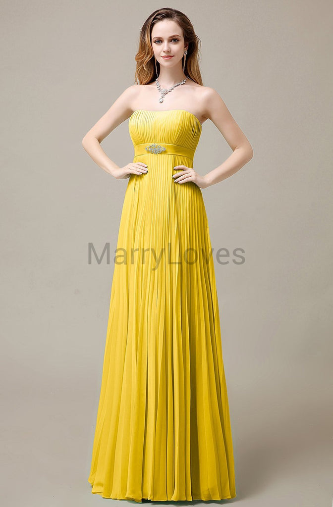 Strapless A-Line Bridesmaid Dresses