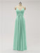 Spaghetti Strap Chiffon Floor Length Bridesmaid Dresses