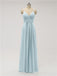 Spaghetti Strap Chiffon Floor Length Bridesmaid Dresses